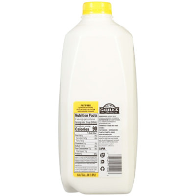 Garelick Farms Fat-Free Milk -0.5 Gallon - Image 3