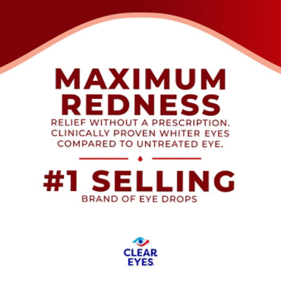 Clear Eyes Max Redness Relief - 1 Fl. Oz. - Image 2