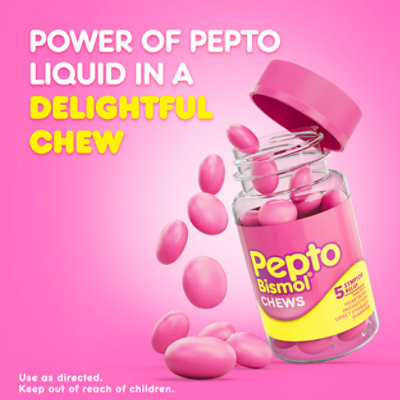 Pepto Bismol Chews Fast And Effective Relief From Nausea Heartburn - 24 Count - Image 4