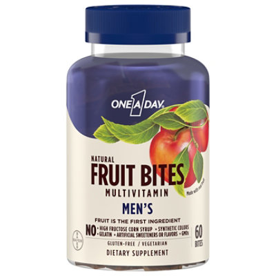 One A Day Fruit Bites For Men - 60 Count