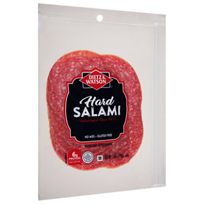 Dietz & Watson Genoa Salami Sliced Vacuum Pack - 7 Oz - Image 1