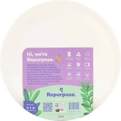 Repurpose Plates Bagasse 9 Inch - 44 Count - Image 4