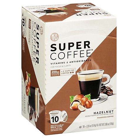 Kitu Super Coffee Pods Hazelnut - 10-0.36 Oz