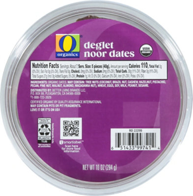 Deglet Dates Organic - 10 Oz - Image 2