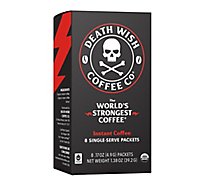 Death Wish Coffee Coffee Instant Packets - 8 Each