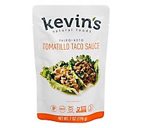 Kevins Nat Foods Taco Sauce Tomatillo - 7 Oz