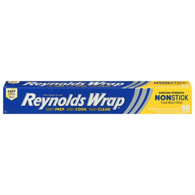 Reynolds Wrap Non-Stick Aluminum Foil (50 Sq Ft, Pack of 2) 50 Sq Ft (Pack  of 2)