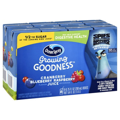 Ocean Spray Growing Goodness Cran Blubry - 8-6.75 Fl. Oz.
