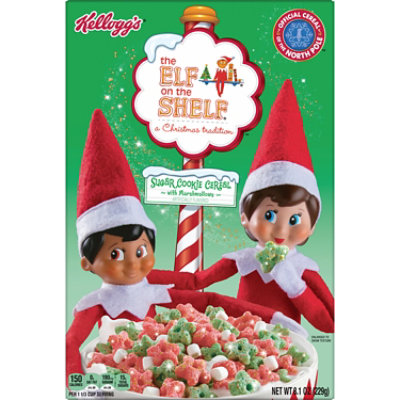 Kelloggs The Elf on the Shelf Breakfast Cereal Sugar Cookie with Marshmallows - 8.1 Oz - Image 2