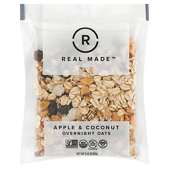 Real Made Oats Apple And Ccnut Sngl - 2.16 Oz