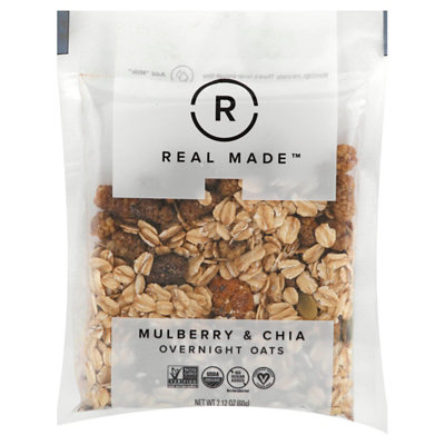 Real Made Oats Mulbry And Chia Sngl - 2.16 Oz