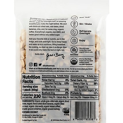 Real Made Oats Bnana And Cffe Sngl - 2.16 Oz - Image 6