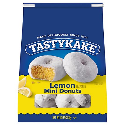 Tastykake Lemon Mini Donuts Shareable Lemon Flavored Powered Donuts - 10 Oz - Image 3