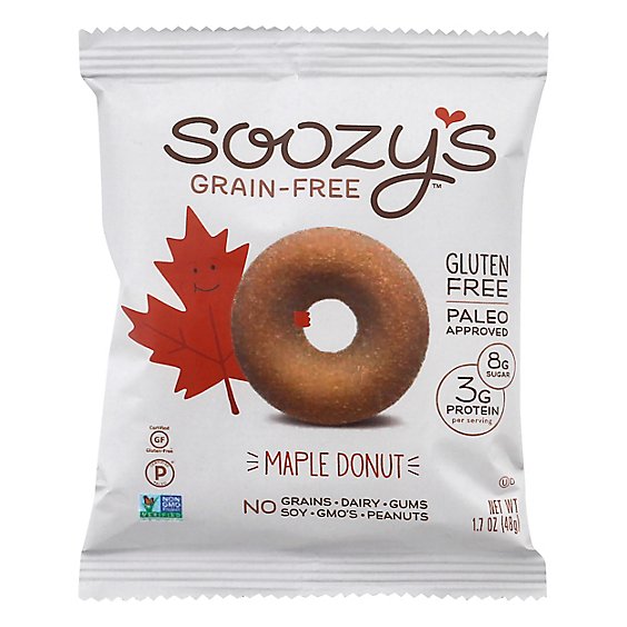 Soozys Donut Maple Sngl Srv - 1.7 Oz