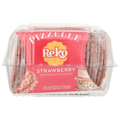 Reko Strawberry Pizzelle Waffle Cookies - 5.25 Oz - Image 3