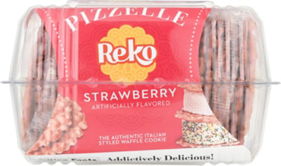 Reko Strawberry Pizzelle Waffle Cookies - 5.25 Oz - Image 2