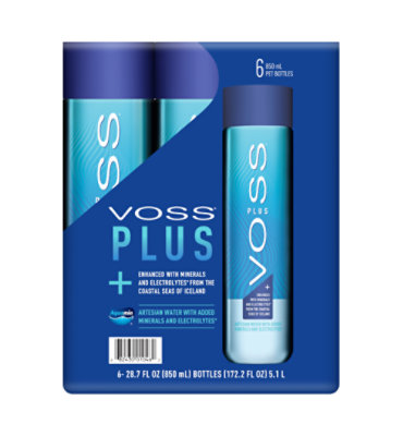 Voss Plus Artesian Water - 6-28.74 Fl. Oz.