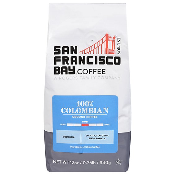 San Francisco Bay Colombian Supremo Ground Coffee - 12 Oz