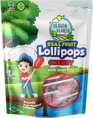 Heaven & Earth Lollipops Cherry - 8.8 Oz - randalls