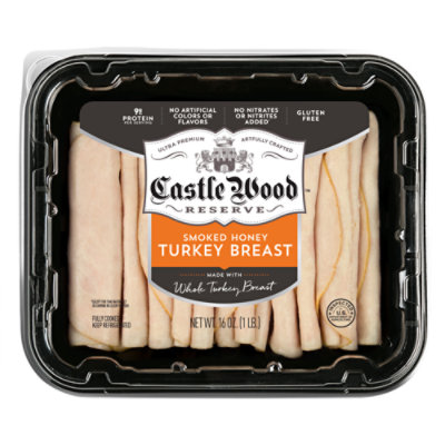 Castle Wood Reserve Smoked Honey Turkey Breast Lb tomthumb