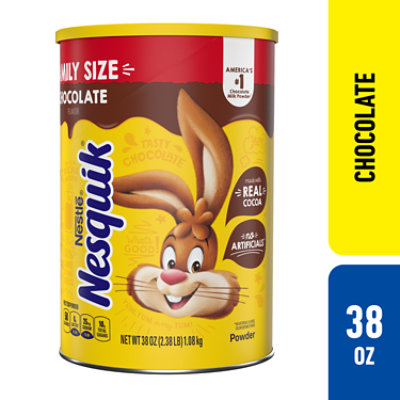 Nesquik Chocolate Flavor Powder Drink Mix Canister - 38 Oz - Image 1