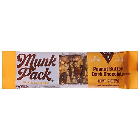 Munk Pack Bar Pnut Btr Drk Choc - 1.23 Oz