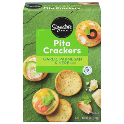 Signature SELECT Crackers Pita Parmesan Garlic Herb - 6 Oz