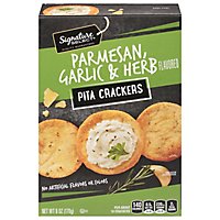 Signature Select Crackers Pita Parmesan Garlic Herb - 6 Oz - Image 1