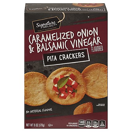 Signature Select Crackers Pita Caramelized Onion Vinegar - 6 Oz - Image 3