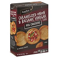 Signature Select Crackers Pita Caramelized Onion Vinegar - 6 Oz - Image 1