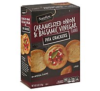 Signature Select Crackers Pita Caramelized Onion Vinegar - 6 Oz