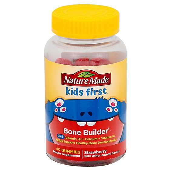 Natures Made Kids First Bone Builder Gummies - 40 Count