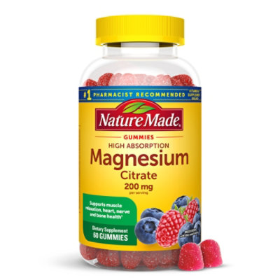 Natures Made Magnesium Gummies 200mg - 60 Count - Image 1