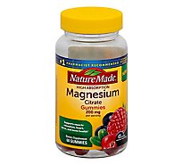 Natures Made Magnesium Gummies 200mg - 60 Count