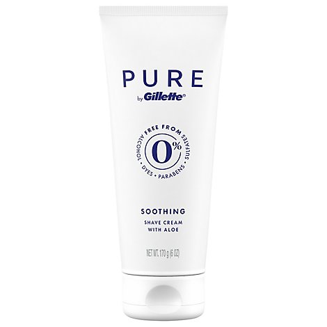 Gillette Pure Shaving Cream For Men - 6 Fl. Oz.