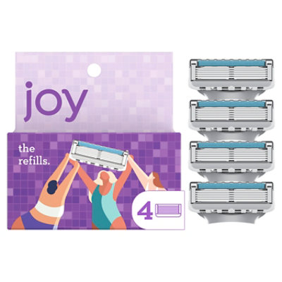 Joy Five Bladed Cartridges Refills - 4 Count - Image 1