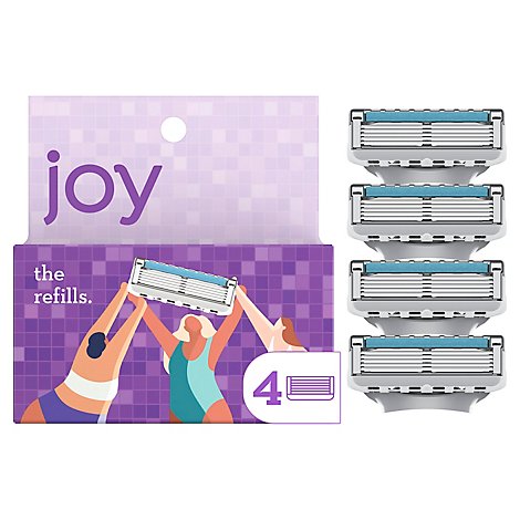Joy Five Bladed Cartridges Refills - 4 Count