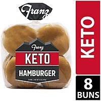 Franz Keto Hamburger Buns 8 Count - 12 Oz - Image 1