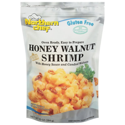 Northern Chef Oven Ready Honey Walnut Shrimp With Honey Sauce & Candied Walnuts - 10 Oz.