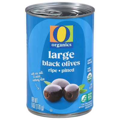 O Organics Olives Ripe Pitted Large - 6 Oz