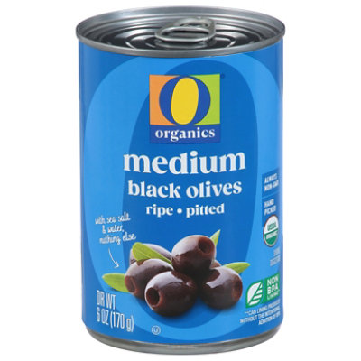 O Organics Olives Ripe Pitted Medium - 6 Oz