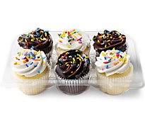 Buttercream Cupcakes Assorted 6 Ct