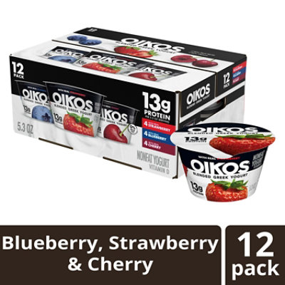 Sysco Yogurt Stw/Blu Blk Chry Greek - 5.3 Oz