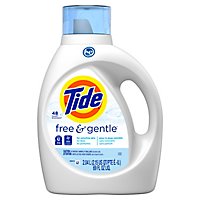 Tide Free & Gentle HE Compatible Liquid Laundry Detergent 48 Loads - 69 Fl. Oz. - Image 1
