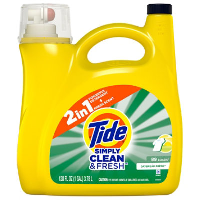 Tide Simply Clean & Fresh Daybreak Fresh Liquid Laundry Detergent 89 Loads - 128 Fl. Oz.