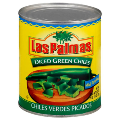 Las Palmas Green Chilles Diced - 27 Oz
