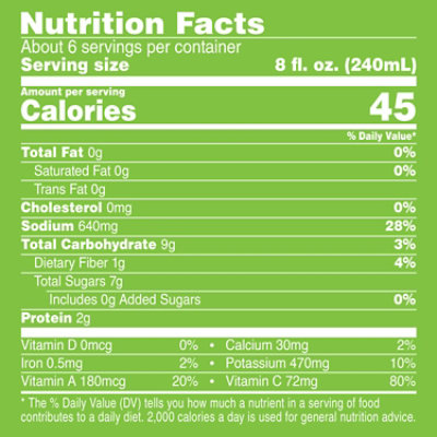 V8 Original 100% Vegetable Juice - 46 Fl Oz - Image 4