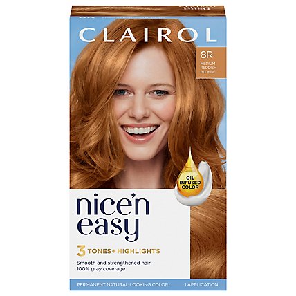 Clairol Nice N Easy 8r Medium Reddish Blonde  Oz - Safeway