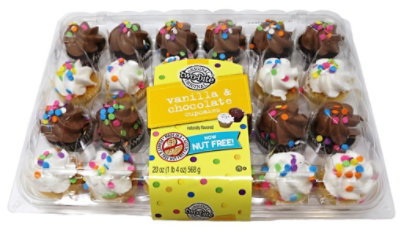 Mini Cupcakes Van/Choc 24 Count - 20 Oz - Image 1