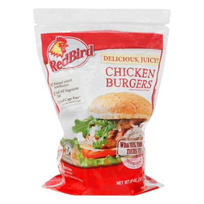  Red Bird Farms Chicken Burger Patties - 2 Lb 